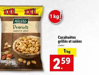 Lidl Cacahuètes grillés et salées alesto offre