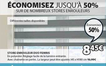 JYSK Store enrouleur duo femris offre