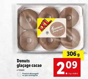 Lidl Donuts glaçage cacao offre