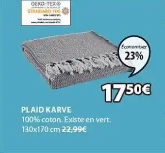 JYSK Plaid karve offre