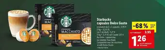 Lidl Starbucks capsules dolce gusto offre