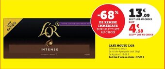 Hyper U Cafe Moulu L'Or offre