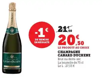 Hyper U Champagne Canard Duchene offre