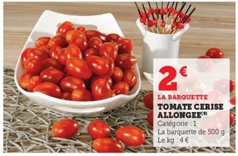 Hyper U Tomate cerise allongee offre