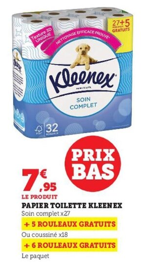 Hyper U Papier toilette kleenex offre