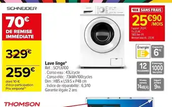 Carrefour Lave Linge offre