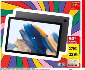Carrefour Samsung Galaxy Tab A8 64Go offre