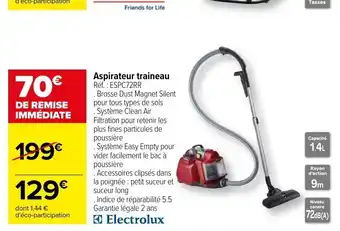 Carrefour Electrolux Aspirateur Traineau offre