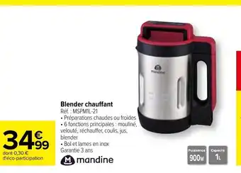 Carrefour Blender Chauffant offre