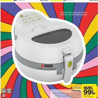 Carrefour Friteuse Actifry offre