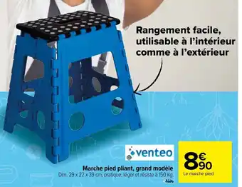 Carrefour Market Marche Pied Pliant Grand Modele offre
