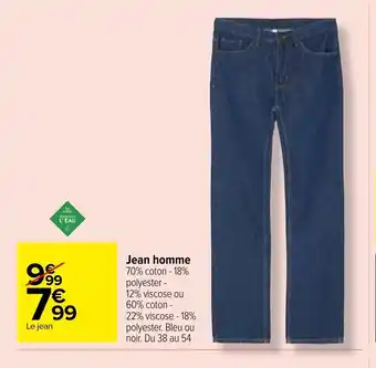 Carrefour Market Jean Homme offre
