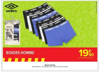 Carrefour Market Boxers Homme offre