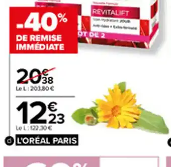 Carrefour Soin anti Rides Revitalift l'Oreal Paris offre