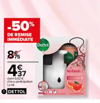Carrefour Distributeur Automatique de Gel Lavant Pour Les Mains Dettol offre
