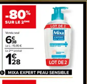 Carrefour Demaquillant Mixa Expert Peau Sensible offre