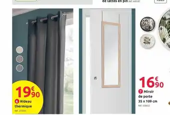Mr Bricolage Miroir de porte 35 x 109 cm offre