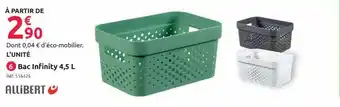 Mr Bricolage Bac infinity 4,5 l allibert offre