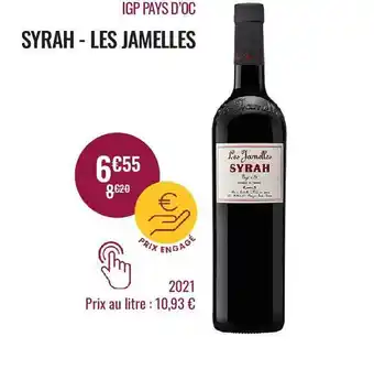 Nicolas Igp pays d'oc syrah - les jamelles 2021 offre