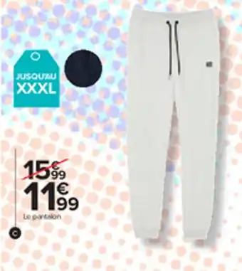 Carrefour Sweat Capuche Molleton Sport Homme offre