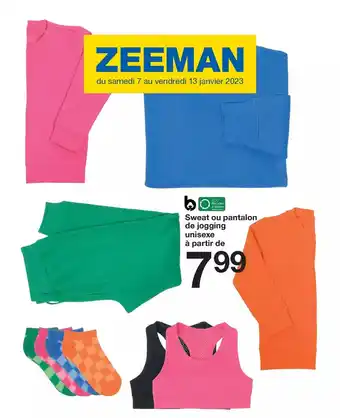Zeeman Sweat Ou Pantalon de Jogging Unisexe offre