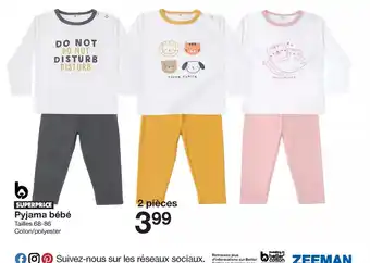 Zeeman Pyjama Bébé offre
