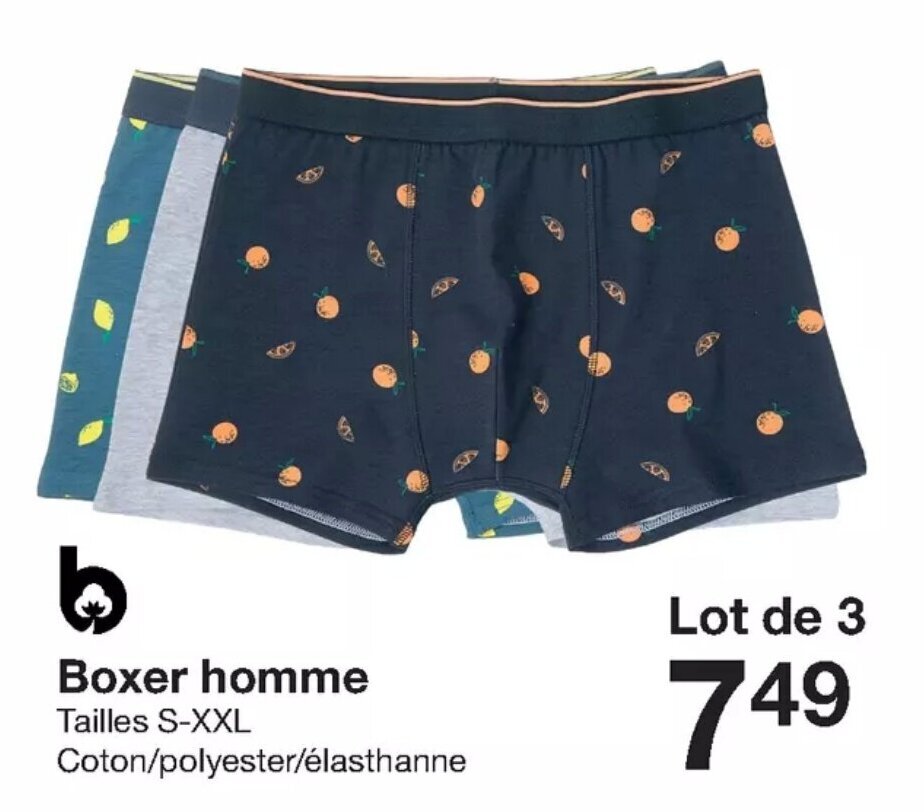 Zeeman discount boxer homme