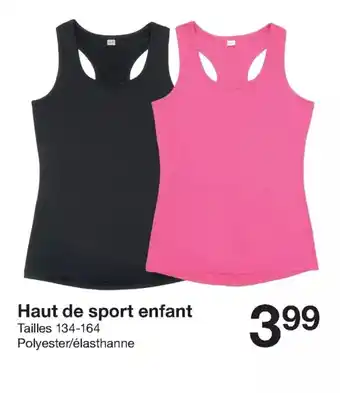 Zeeman Haut de Sport Enfant offre