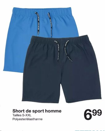 Zeeman Short de Sport Homme offre
