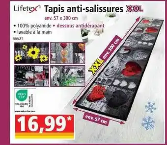 Norma Tapis antisalissures xxl lifetex offre