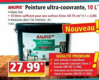 Norma Peinture ultra-couvrante, 10l baufix offre