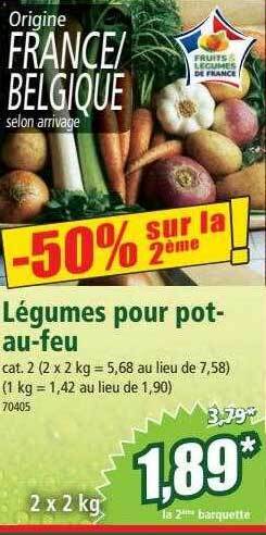 Norma Légumes pour pot-au-feu offre