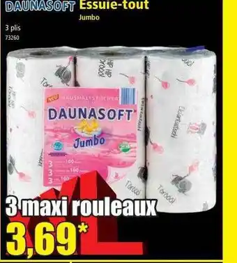 Norma Essuie-tout jumbo daunasoft offre