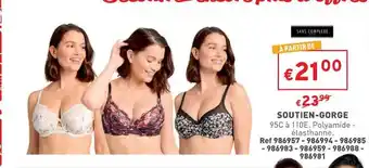 Trafic Soutien-gorge sans complexe offre