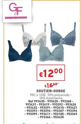 Trafic Soutien-gorge gdf offre