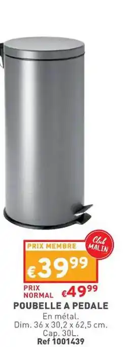 Trafic Poubelle à pédale offre