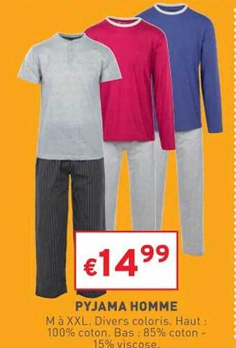 Trafic Pyjama homme offre