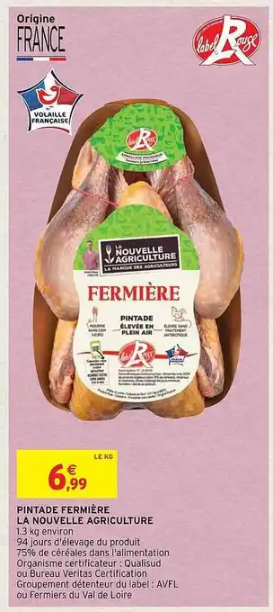 Pintade fermière la nouvelle agriculture