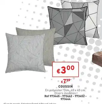 Trafic Coussin offre