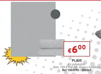 Trafic Plaid offre