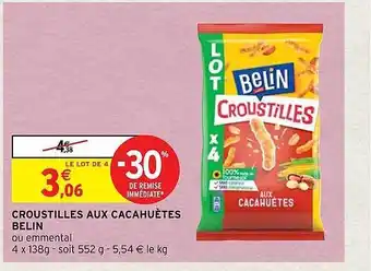Intermarché Croustilles aux cacahuètes belin offre