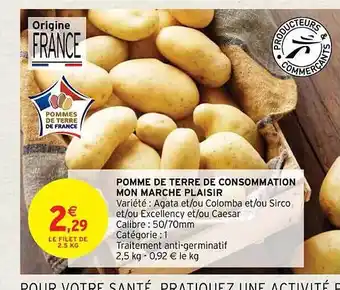 Intermarché Contact Pomme de terre de consommation mon marché plaisir offre