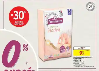 Intermarché Express Couches premium active 12-25 kg t5 x44 pommette offre