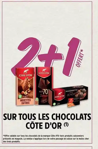 Les chocolats côte d'or