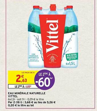 Eau minérale naturelle vittel