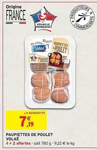 Paupiettes de poulet volaé