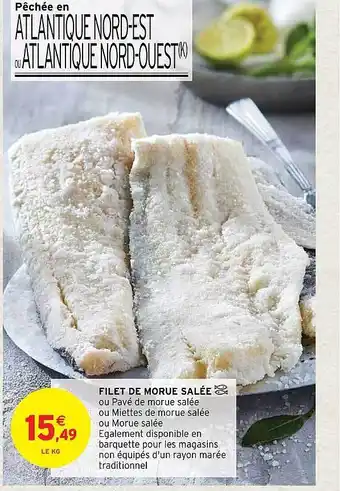 Intermarché Hyper Filet de morue salée offre