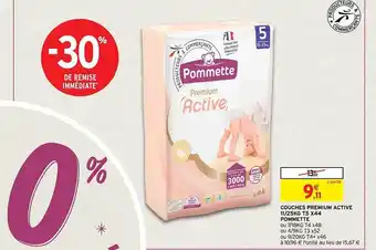 Intermarché Contact Couches premium active 11-25 kg t5 x 44 pommette offre