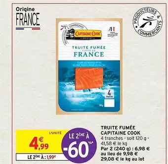 Intermarché Hyper Truite fumée capitaine cook offre