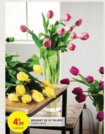 Intermarché Hyper Bouquet de 10 tulipes offre